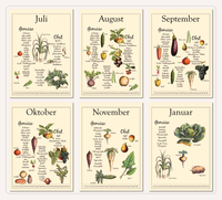 Dieser Kalender zeigt dir verschiedene saisonale und regionale Obst, Gemüse, Salat und Obst Sorten und wann diese verfügbar sind.
