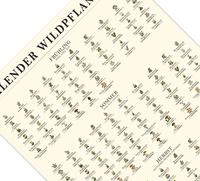 Poster „Saisonkalender Kräuter & Pilze“ – Fineart-Druck auf 200 g/m² Premium-Papier, beige, Vintage-Design, verschiedene Größen, ungerahmt. Ideal für Naturfreunde.