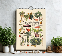 Dieser Kalender zeigt dir verschiedene saisonale und regionale Obst, Gemüse, Salat und Obst Sorten und wann diese verfügbar sind.