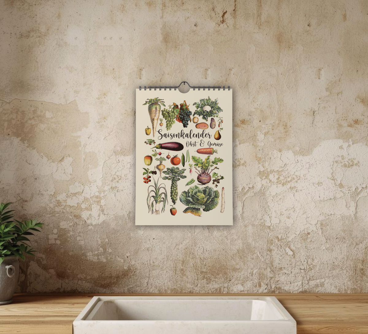 Dieser Kalender zeigt dir verschiedene saisonale und regionale Obst, Gemüse, Salat und Obst Sorten und wann diese verfügbar sind.