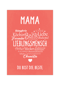 Dieses Poster eignet sich ideal als Geschenk für deine Mama zum Muttertag, Weihnachten, Geburtstag oder um einfach mal Danke zu sagen.