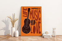 Das Bild zeigt das Poster mit Rahmen (das Poster wird ohne Rahmen geliefert).