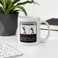 Lustige Tasse Büro | Warnung Büro Deko 0,3 L