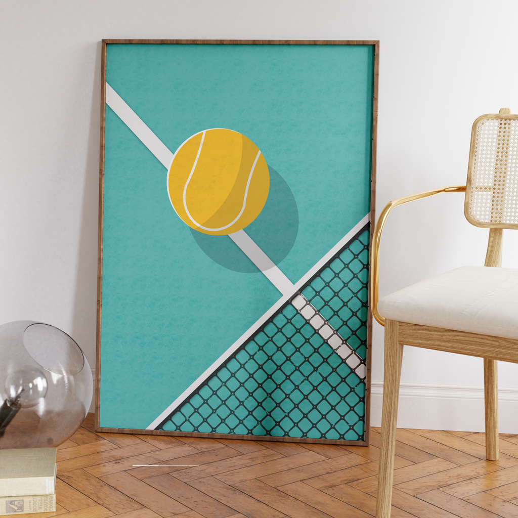 Auf dem Bild siehst du ein Tennis Poster aus unserer Sport Collection.