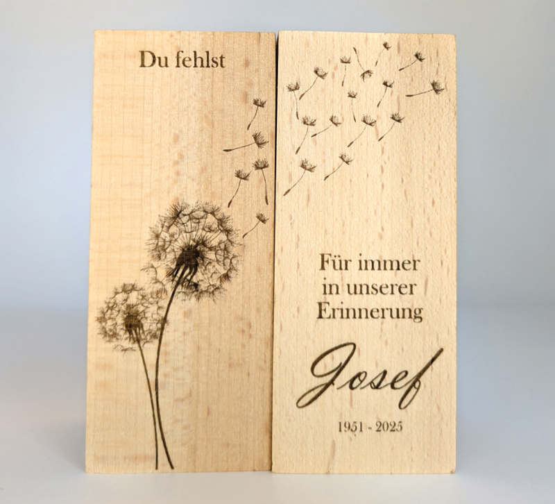Diese wunderschönen, personalisierbaren Holz-Kerzenhalter für Teelichter sind die perfekte Möglichkeit, um Erinnerungen an geliebte Menschen zu bewahren. 