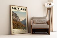 Tauchen Sie ein in die majestätische Schönheit der Alpen mit diesem atemberaubenden Poster.
