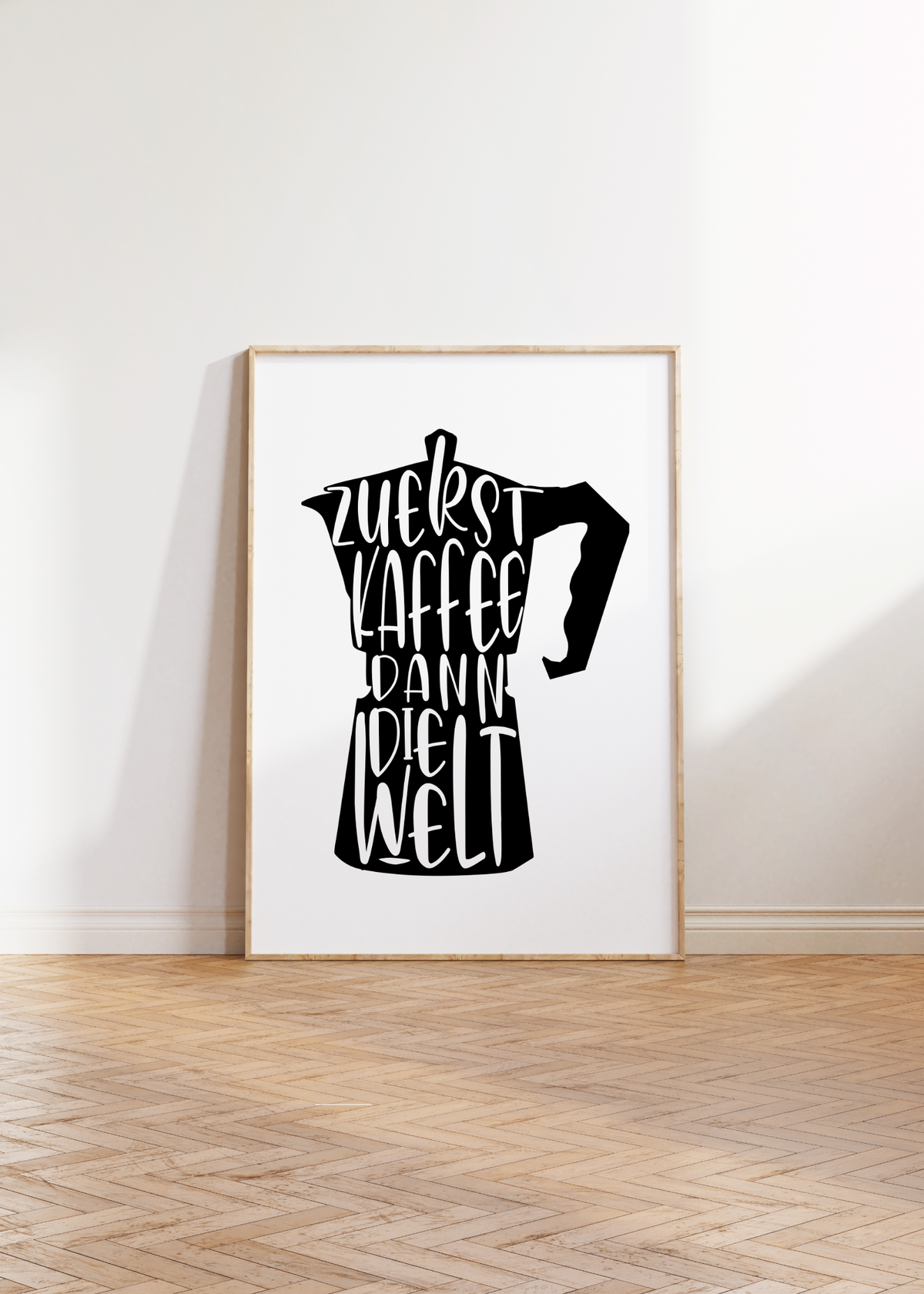 Dieses Kaffeeposter ist die ideale Küchendeko für Espresso Liebhaber.
