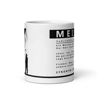 Diese Tasse mit der lustigen Definition des Wortes Malermeister mit abperlenden Schriftzug und Maler ist ideal für alle Malermeister.