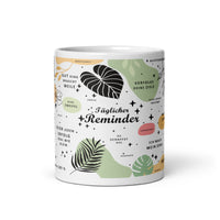 Die Tasse im floralen Design nutzt dir als täglicher Motivator. Auf der Kaffeetasse sind unterschiedliche Sprüche mit motivierenden und inspirierenden Sprüchen.