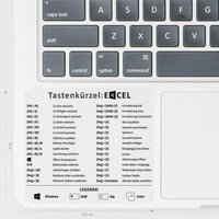 Aufkleber Tastenkürzel Excel für Windows | Laptop Shortcuts transparent