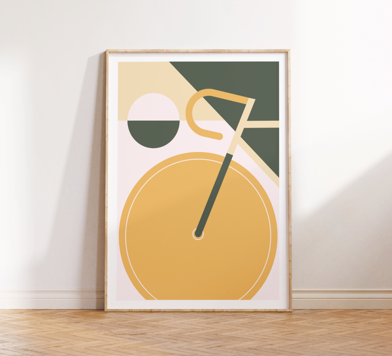 Bauhaus Poster – Mid Century Modern 🚲✨ Minimalistisches Fahrrad Poster im Bauhaus-Stil, erhältlich in verschiedenen Farben. Fineart Druck auf 200 g/m² Premium-Papier – stilvolle Wall Art!