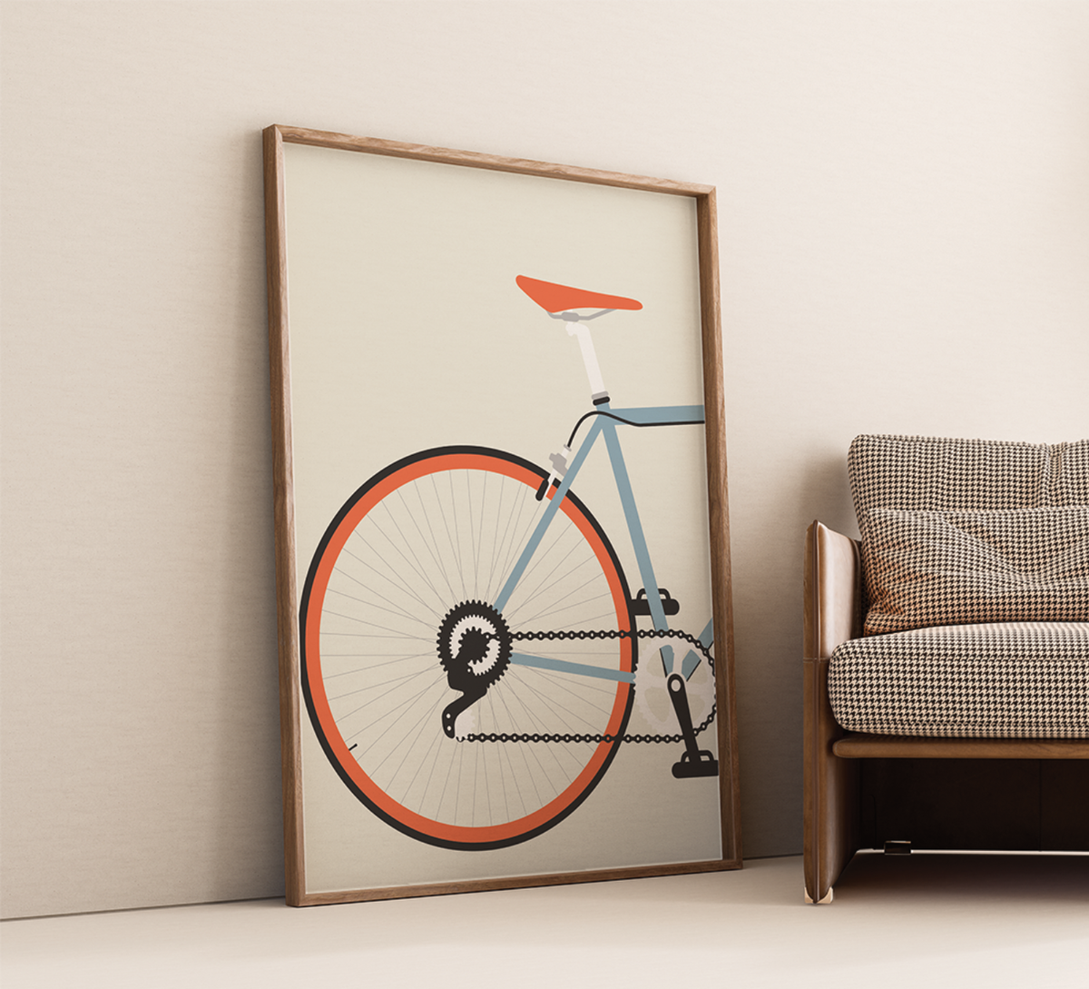 rennrad minimalistisch Poster Fahrrad