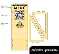 QR-Code Aufsteller – für Google Bewertungen, Instagram Follows & digitale Menükarten – personalisierbar