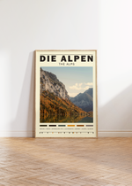 Tauchen Sie ein in die majestätische Schönheit der Alpen mit diesem atemberaubenden Poster.