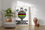 Bei dem Poster handelt es sich um den Nachdruck einer Werbung für die Radweltmeisterschaft 1953 in Zürich und Lugano (Schweiz).