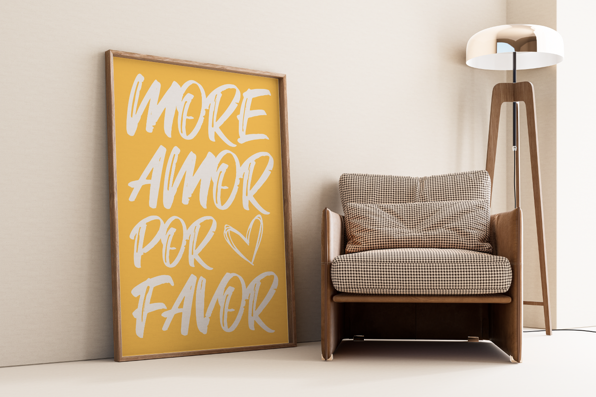 Poster More Amore Por Favor.