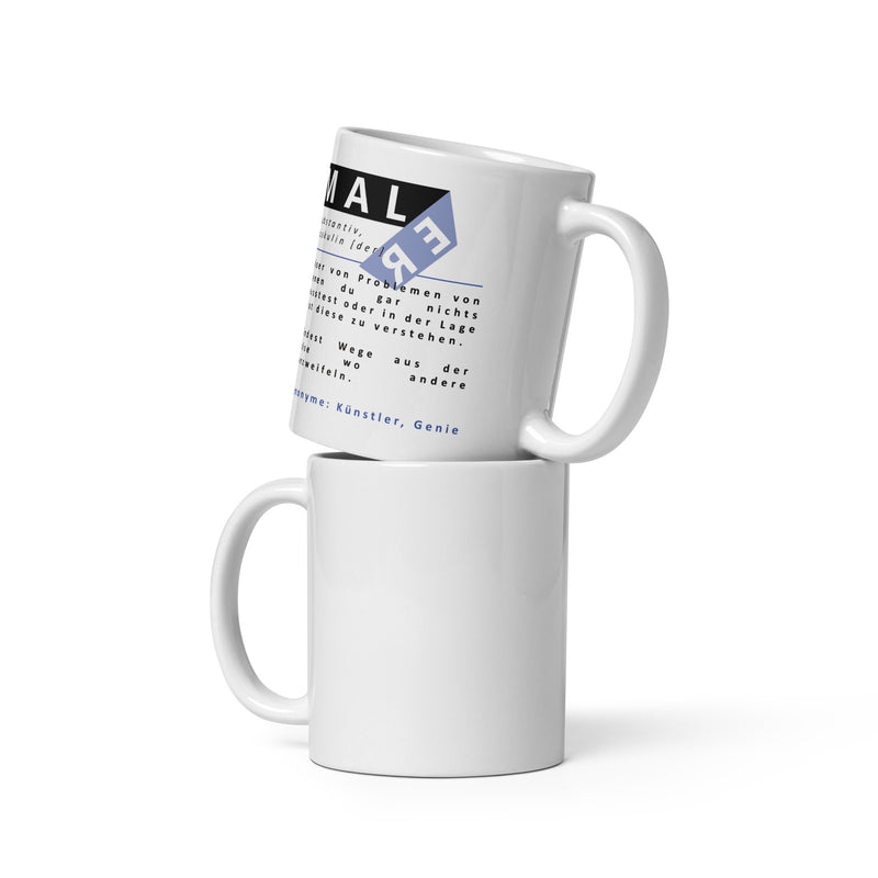 Diese Tasse mit der lustigen Definition des Wortes Maler mit abperlenden Schriftzug ist ideal für alle berufstätigen Maler.