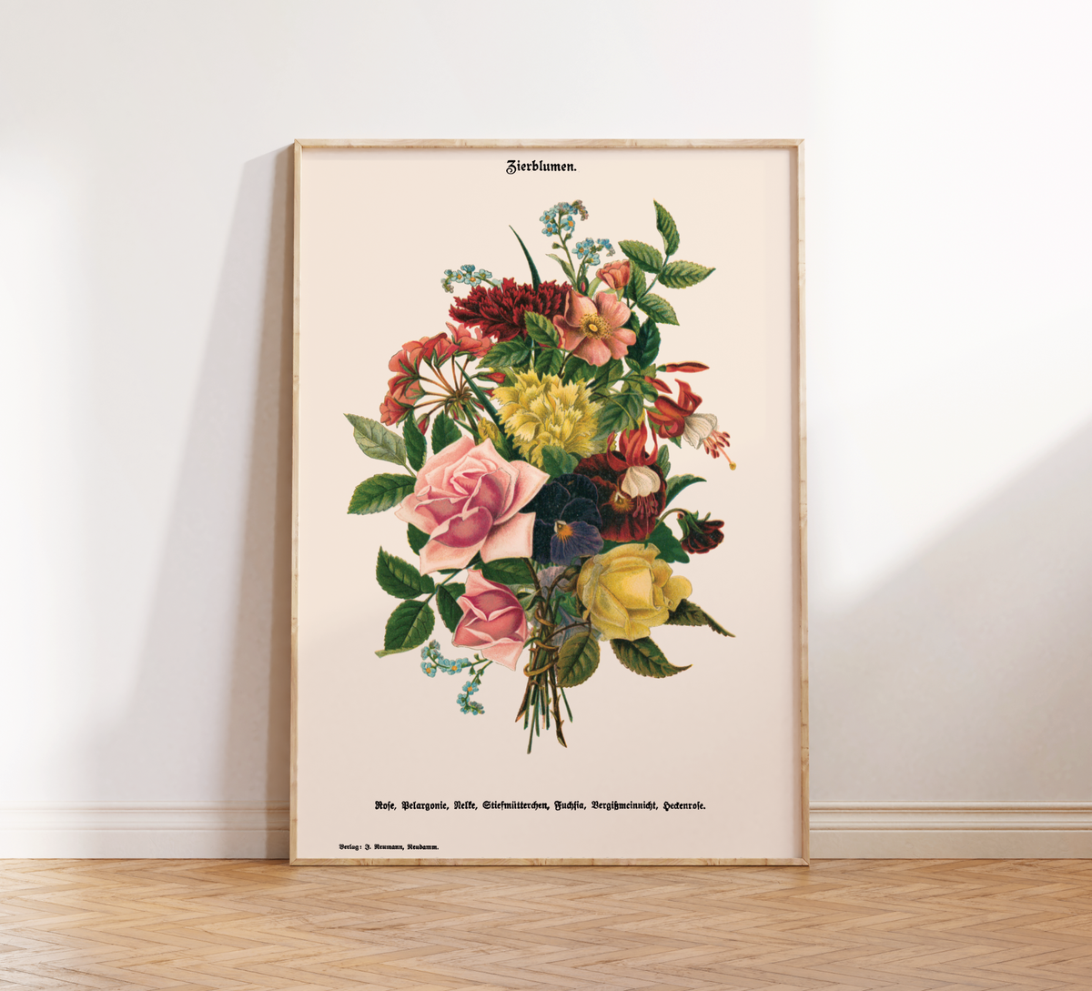 Holen Sie sich zeitlose Eleganz in Ihr Zuhause! Dieses hochwertige Vintage-Poster mit filigranen Blumen-Illustrationen ist das perfekte Highlight für Ihre Küchenwand oder das Esszimmer.