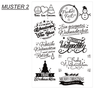 Verleih deiner Weihnachtsdekoration einen besonderen Touch mit unseren Rub-On Aufklebern, auch bekannt als Transferfolie.