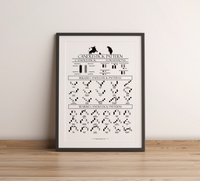Trading Poster – Candlestick Formationen Fineart-Druck auf 200 g/m² Premium-Papier, perfekte Übersicht für Trader. Erhältlich in Schwarz-Weiß, Weiß-Schwarz, Weiß-Rot & Schwarz-Rot.