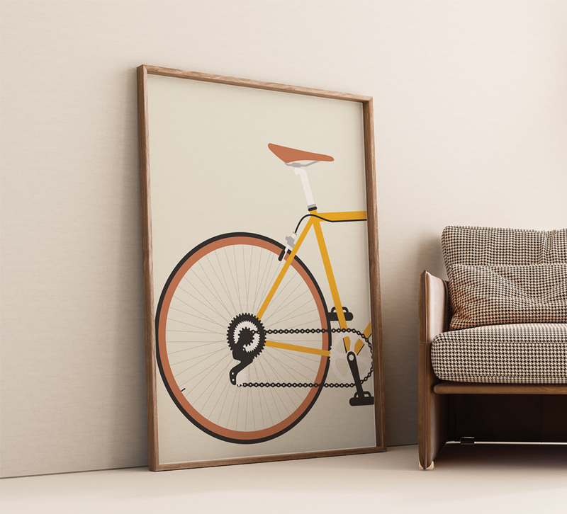 rennrad selbst designen Poster Fahrrad