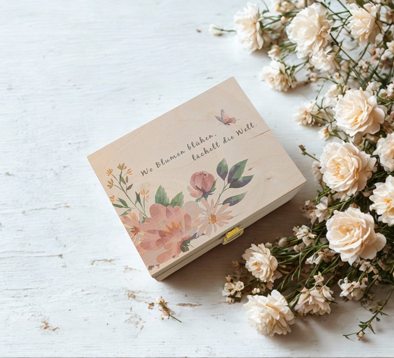 blumensamen aufbewahrung Personalisierte Saatgutbox Holz