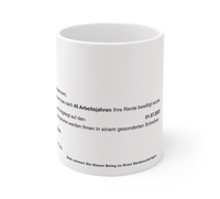 Die perfekte Tasse zum Renteneintritt. Überraschen Sie Ihre Kollegen, Freunde oder Familienmitglieder mit dieser einzigartigen und humorvollen Tasse zum Renteneintritt. 