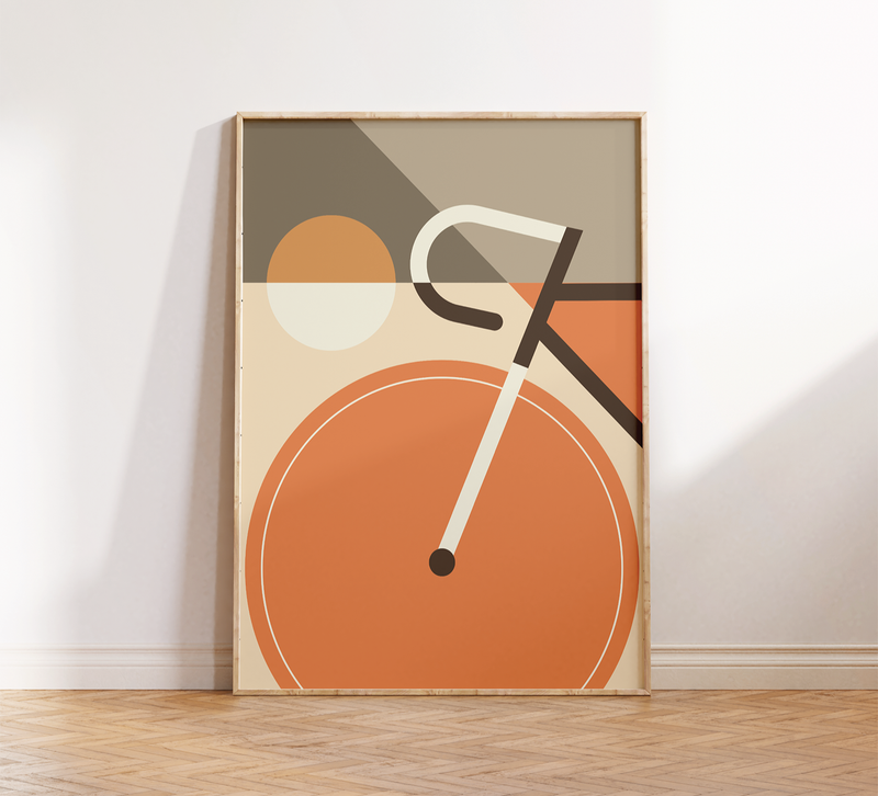 Bauhaus Poster – Mid Century Modern 🚲✨ Minimalistisches Fahrrad Poster im Bauhaus-Stil, erhältlich in verschiedenen Farben. Fineart Druck auf 200 g/m² Premium-Papier – stilvolle Wall Art!