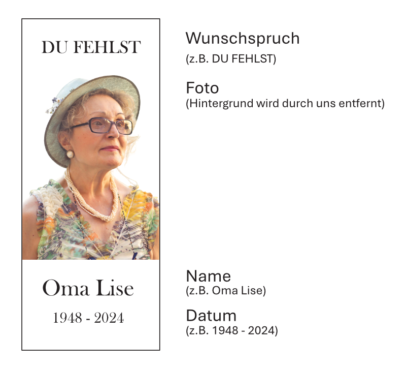 Personalisierter Teelichthalter aus Holz mit Foto & Gravur – einzigartiges Trauergeschenk zur Erinnerung an geliebte Menschen. Mit Namen, Datum & Spruch individuell gestaltbar.