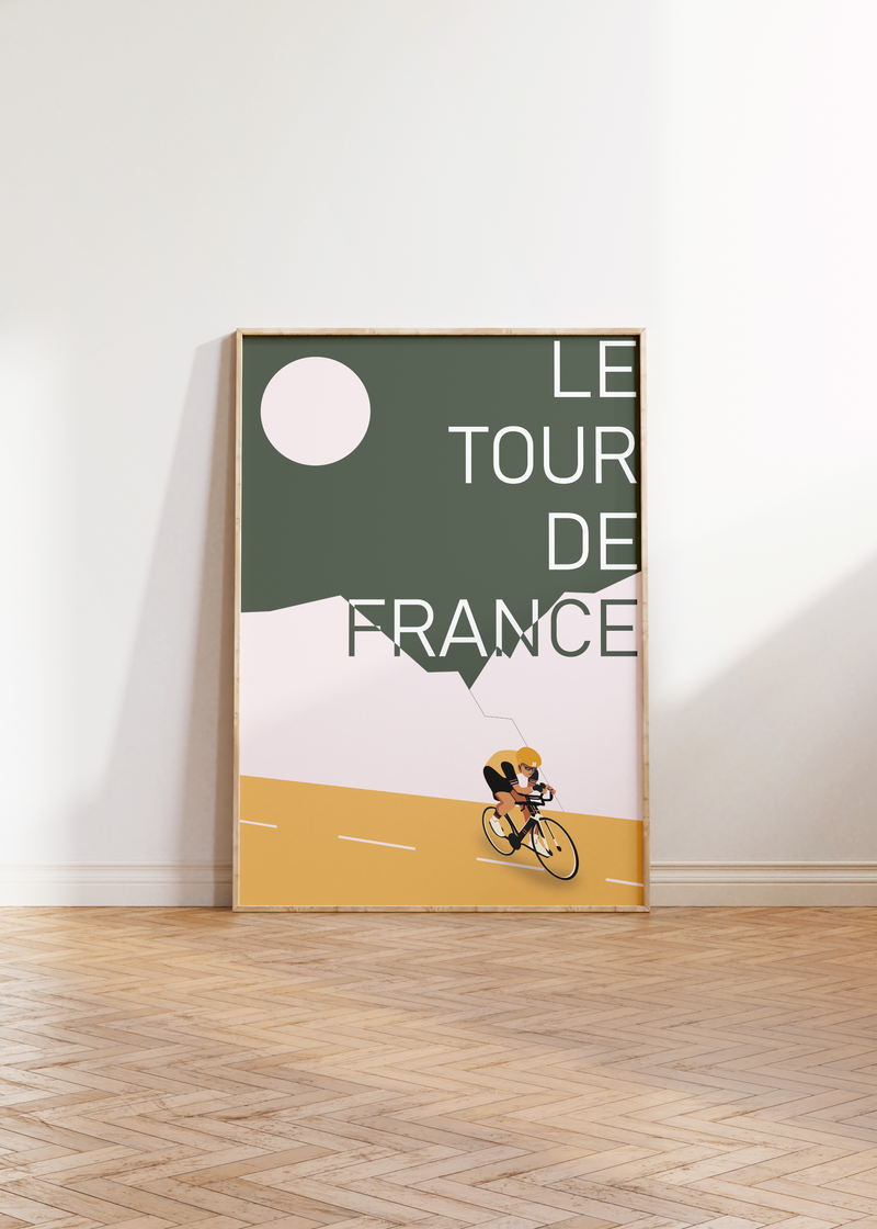 Le Tour de France Poster | Radfahrer Berge