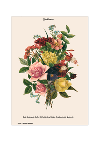 Holen Sie sich zeitlose Eleganz in Ihr Zuhause! Dieses hochwertige Vintage-Poster mit filigranen Blumen-Illustrationen ist das perfekte Highlight für Ihre Küchenwand oder das Esszimmer.