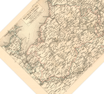 Das Poster einer Karte von Mecklenburg , Schwerin und Strelitz ist eine Vintage Lithographie aus Meyers Koversations-Lexikon aus dem Jahr 1890.