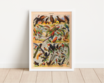 Das Poster zu Vögeln ist eine Illustration des französischen Künstlers Adolphe Millot. 
