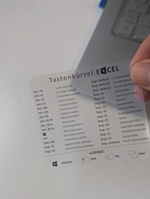 Aufkleber Tastenkürzel Excel für Windows | Laptop Shortcuts transparent