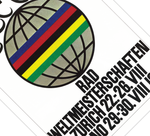 Bei dem Poster handelt es sich um den Nachdruck einer Werbung für die Radweltmeisterschaft 1953 in Zürich und Lugano (Schweiz).