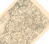 Das Poster einer Karte von Mecklenburg , Schwerin und Strelitz ist eine Vintage Lithographie aus Meyers Koversations-Lexikon aus dem Jahr 1890.