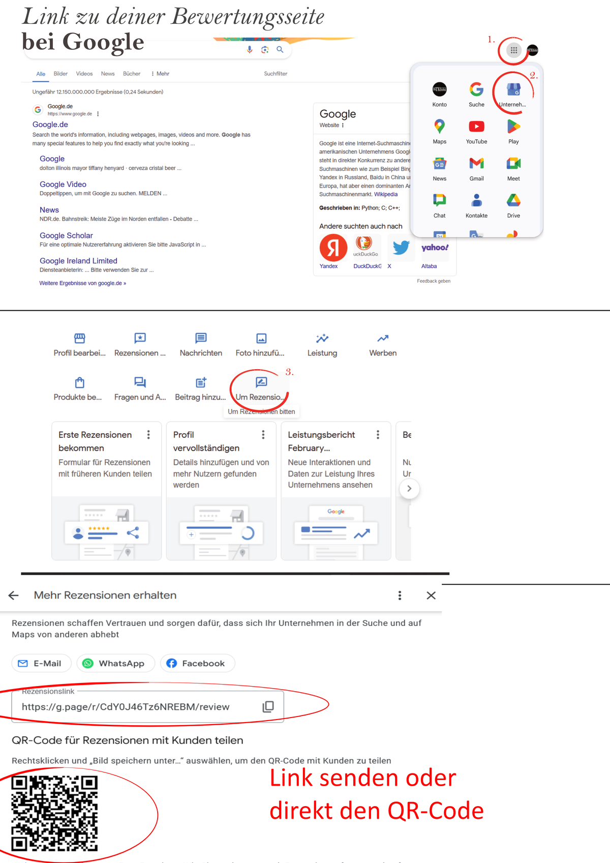 QR-Code Aufsteller – für Google Bewertungen, Instagram Follows & digitale Menükarten – personalisierbar