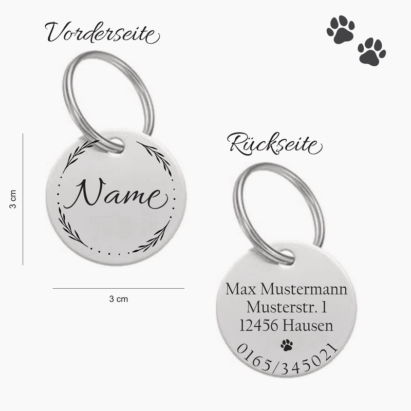 Unsere hochwertigen, personalisierbaren Hundemarken sind die perfekte Kombination aus Stil und Funktionalität. 
