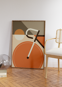 Fahrrad Bauhaus Poster | Vintage Mid-Century Stil