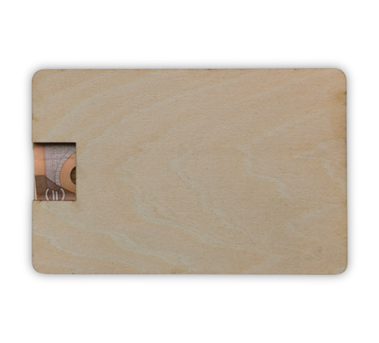 Gravierte Geschenkkarte aus Holz mit Koffer, Geldfach & Wunschtext – 14 x 9 cm, 6 mm dick. Alter & Spruch personalisierbar. Einzigartig zum Geburtstag!