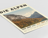 Tauchen Sie ein in die majestätische Schönheit der Alpen mit diesem atemberaubenden Poster.