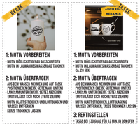 Weihnachten Rub-On Sticker für Keramik, Kerzen uvm. A4 Bastelmaterial deutsch