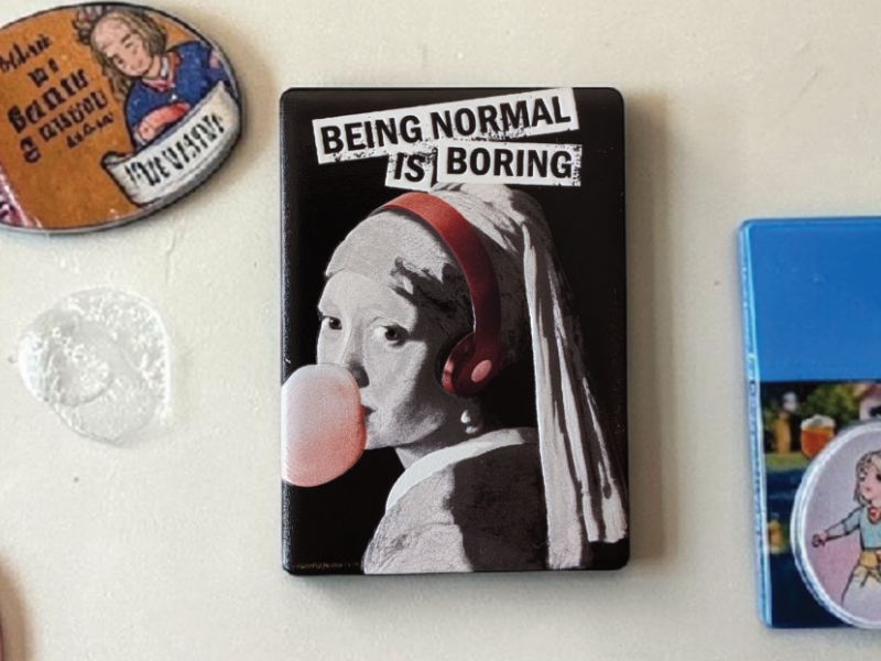 Kühlschrankmagnete aus Keramik mit 3D Textur.