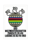 Bei dem Poster handelt es sich um den Nachdruck einer Werbung für die Radweltmeisterschaft 1953 in Zürich und Lugano (Schweiz).