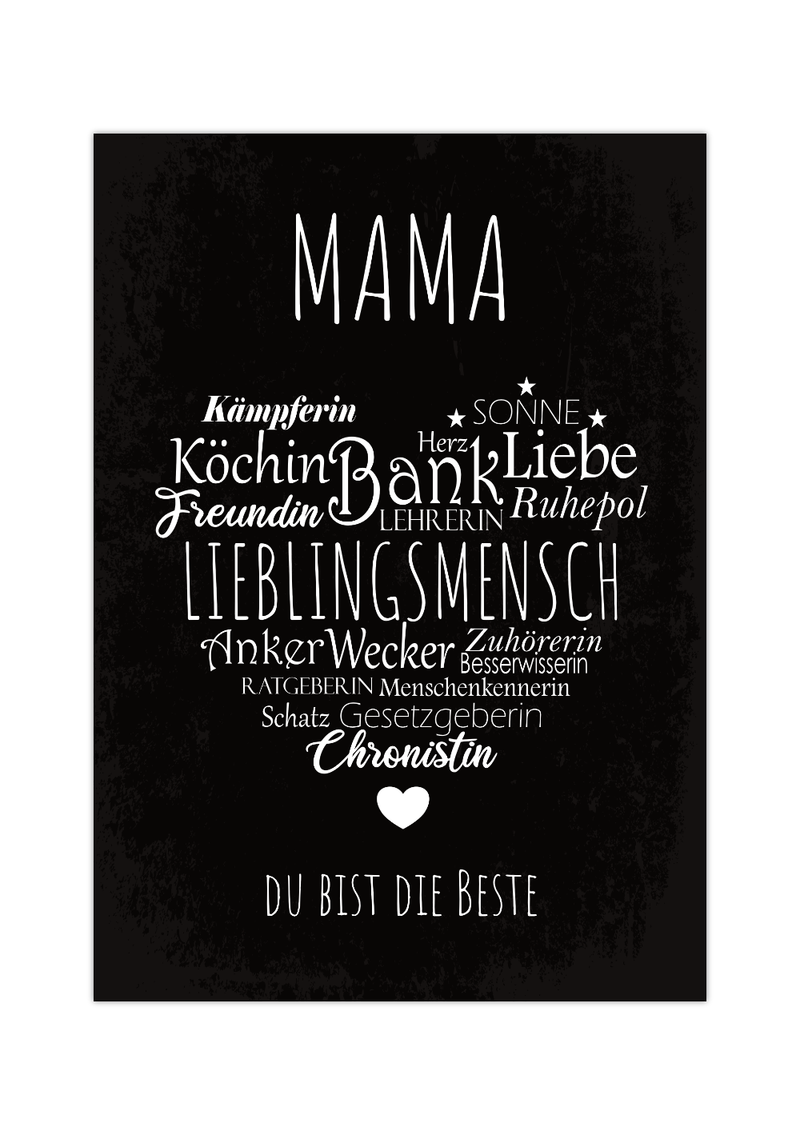 Dieses Poster eignet sich ideal als Geschenk für deine Mama zum Muttertag, Weihnachten, Geburtstag oder um einfach mal Danke zu sagen. 