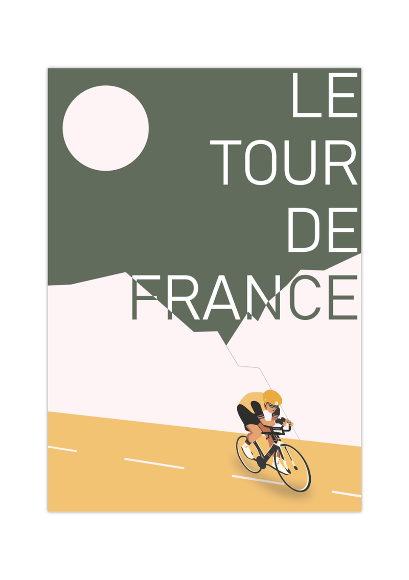 Le Tour de France Poster | Radfahrer Berge