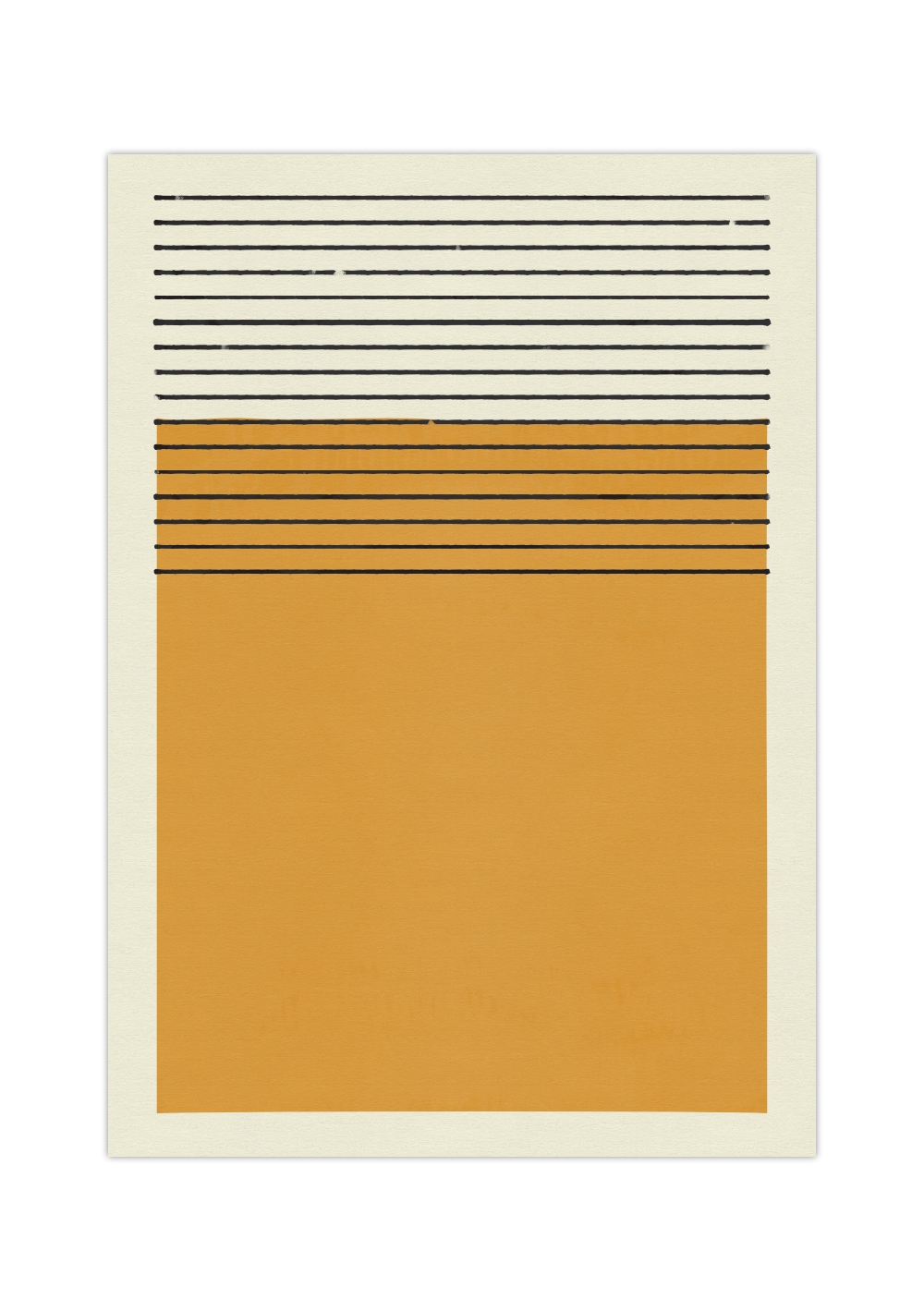 Dieses Poster zeigt dir eine moderne, geometrische Darstellung in blau oder gelb. 