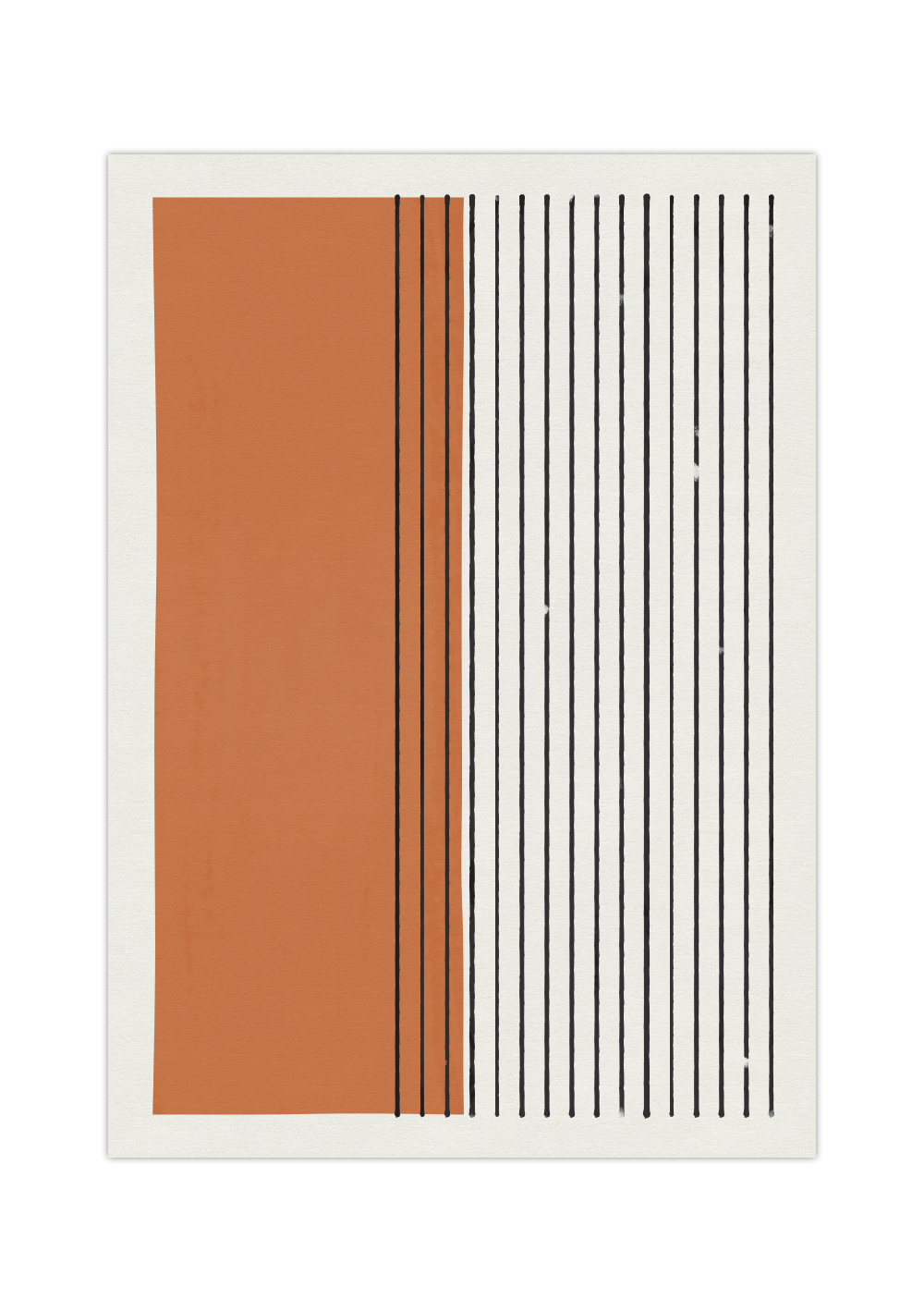 Dieses Poster zeigt dir eine moderne, geometrische Darstellung in grau. 