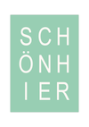 Das minimalistische Poster zeigt das Wort "SCHÖNHIER". Das Poster ist in Weiß, Rosa und Blau/Grün erhältlich. Der schöne Spruch ist geeignet für jedes Zimmer.