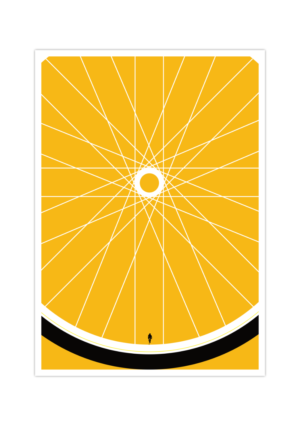 Poster Fahrrad | Bild Rennradfahrer